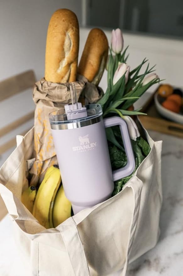 STANLEY H2.0 FlowState Quencher Tumbler - 40oz (1.18L) Stainless Steel Vacuum Insulated Water Bottle, Keeps Drinks Cold 24hrs/Hot 8hrs, Leak-Proof Lid, Perfect for Travel & Outdoor