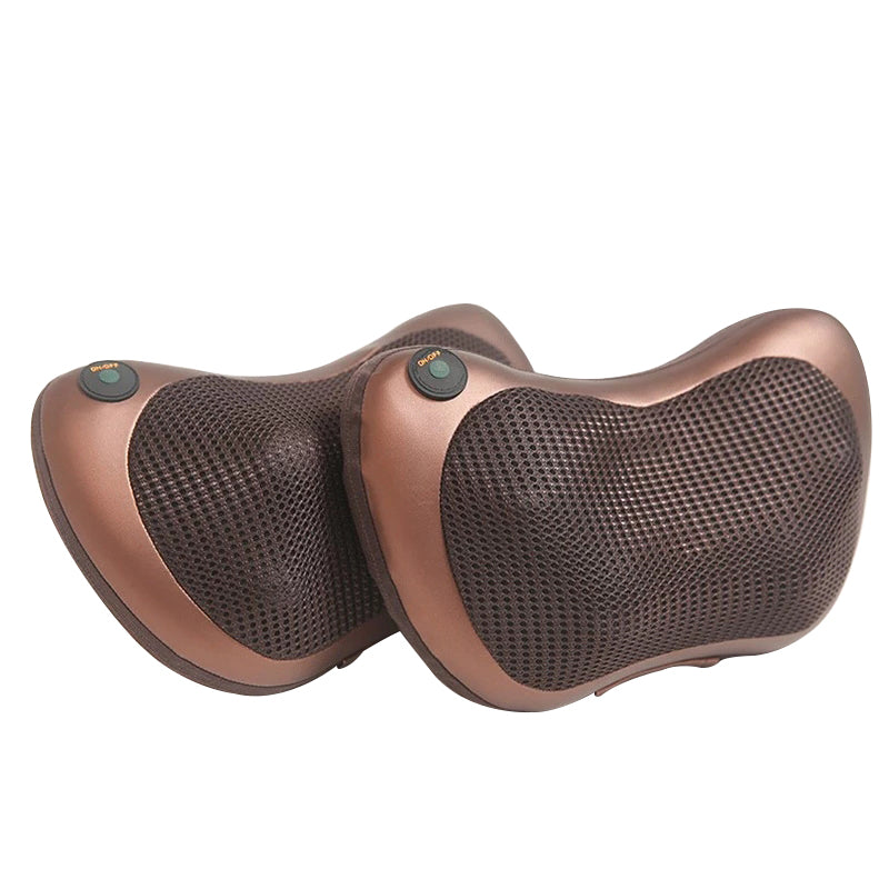 6-Head Shiatsu Massage Pillow for Neck, Back, Shoulder & Waist - Electric Deep Tissue Kneading Massager with Heat, Perfect for Home, Office, and Car Use